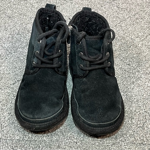 UGG Neumel ll Suede Chestnut Style Toddler Boots 1017320T Size 12 Black - Picture 7 of 9